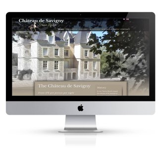 website design for chateau in france